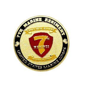 7th Marine Regiment USMC Challenge Coin - Seventh Marine Reinforced